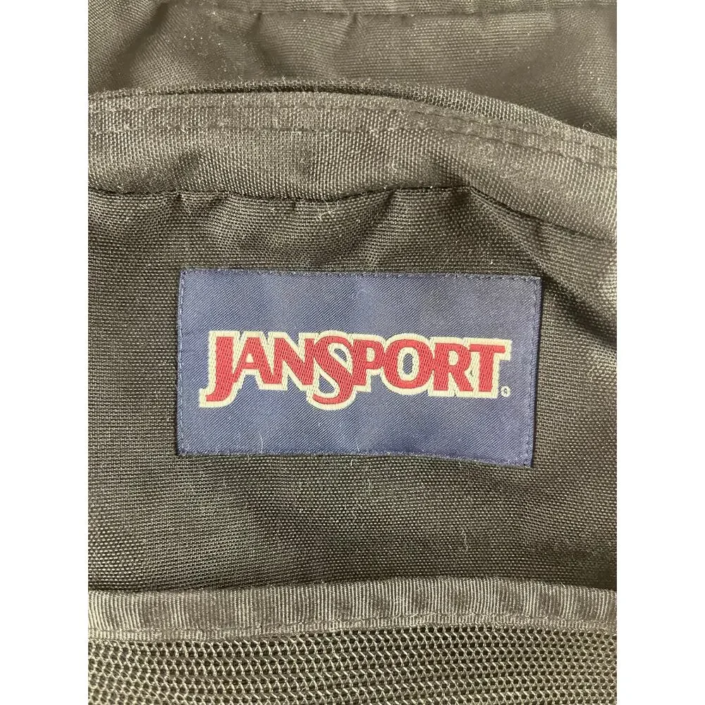 Jansport Backpack Brown Suede Bottom Black Nylon School Travel Hiking